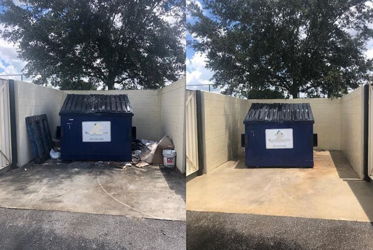 Dumpster Pad Cleaning: Transform Messy Eyesores into Spotless Spaces - Max Luster Commercial Cleaning